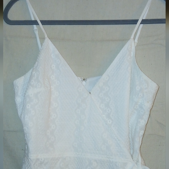 Sugar + Lips Shorts Lace Wrap Romper - Picture 8 of 15